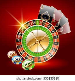 Vector concept of card for chic casino