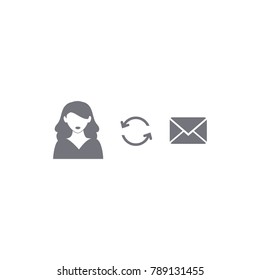 Vector concept card with open envelope and hearts in it. Holiday striped background with romantic letter and beautiful hand written text "Happy Valentine's Day".