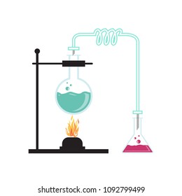 Vector concept of chemical science research lab
