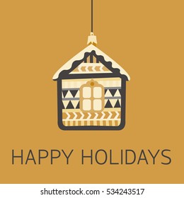 Vector concept Christmas or New Year card templates with balls. Greeting card design.  Modern design element for flyer, card or banner template.