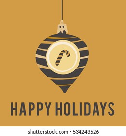 Vector concept Christmas or New Year card templates with balls. Greeting card design.  Modern design element for flyer, card or banner template.