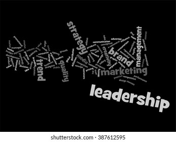 Vector concept or conceptual abstract business success or marketing word cloud or wordcloud isolated on background 