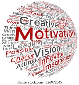 Vector concept or conceptual abstract creative business word cloud on white background metaphor to teamwork, innovation, possible, creativity, leadership, management, successful, corporate, strategy