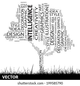 Vector concept or conceptual abstract tree and grass shape isolated on white background for design, graphic, nature, child, young, idea, style, creative, fashion, artist , art, decor abstract project