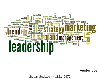 Concepto vectorial o nube conceptual abstracta de palabras sobre fondo blanco como metáfora para negocios, tendencias, medios, enfoque, mercado, valor, producto, publicidad o cliente. También para la nube de palabras corporativa