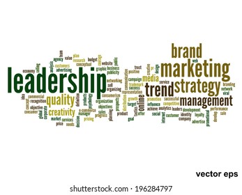Vector concept or conceptual abstract word cloud on white background as metaphor for business, trend, media, focus, market, value, product, advertising or customer. Also for corporate wordcloud