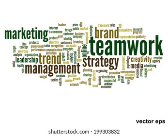 Vector concept or conceptual abstract word cloud on white background as metaphor for business, trend, media, focus, market, value, product, advertising or customer. Also for corporate wordcloud
