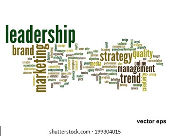 Vector concept or conceptual abstract word cloud on white background as metaphor for business, trend, media, focus, market, value, product, advertising or customer. Also for corporate wordcloud