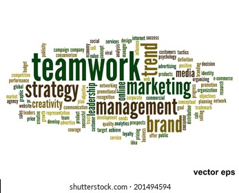 Vector concept or conceptual abstract word cloud on white background as metaphor for business, trend, media, focus, market, value, product, advertising or customer. Also for corporate wordcloud
