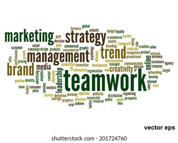 Vector concept or conceptual abstract word cloud on white background as metaphor for business, trend, media, focus, market, value, product, advertising or customer. Also for corporate wordcloud