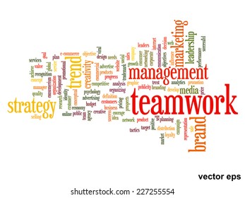 Vector concept or conceptual abstract word cloud on white background as metaphor for business, trend, media, focus, market, value, product, advertising or customer. Also for corporate wordcloud 