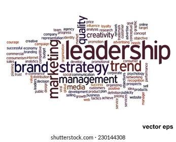 Vector concept or conceptual abstract word cloud on white background as metaphor for business, trend, media, focus, market, value, product, advertising or customer. Also for corporate wordcloud