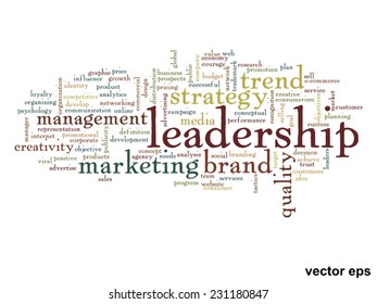 Vector concept or conceptual abstract word cloud on white background as metaphor for business, trend, media, focus, market, value, product, advertising or customer. Also for corporate wordcloud