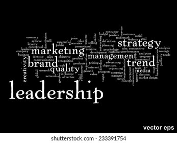 Vector concept or conceptual abstract word cloud on black 
background as metaphor for business, trend, media, focus, market, value, product, advertising or customer. Also for corporate wordcloud