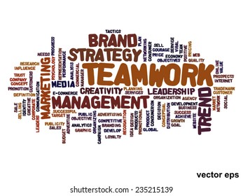 Vector concept or conceptual abstract word cloud on white background as metaphor for business, trend, media, focus, market, value, product, advertising or customer. Also for corporate wordcloud