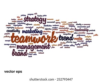 Vector concept or conceptual abstract word cloud on white background as metaphor for business, trend, media, focus, market, value, product, advertising or customer. Also for corporate wordcloud