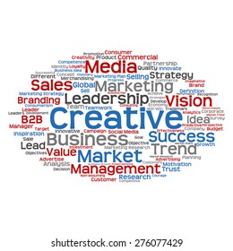 Vector concept or conceptual abstract word cloud on white background as metaphor for business, trend, media, focus, market, value, product, advertising or customer. Also for corporate wordcloud