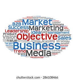 Vector concept or conceptual abstract word cloud on white background as metaphor for business, trend, media, focus, market, value, product, advertising or customer. Also for corporate wordcloud