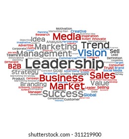 Vector concept or conceptual abstract word cloud on white background as metaphor for business, trend, media, focus, market, value, product, advertising or customer. Also for corporate wordcloud