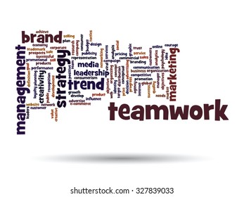 Concepto vectorial o nube conceptual abstracta de palabras sobre fondo blanco como metáfora para negocios, tendencias, medios, enfoque, mercado, valor, producto, publicidad o cliente. También para la nube de palabras corporativa