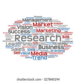 Vector concept or conceptual abstract word cloud on white background as metaphor for business, trend, media, focus, market, value, product, advertising or customer. Also for corporate wordcloud