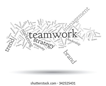Vector concept or conceptual abstract word cloud on white background as metaphor for business, trend, media, focus, market, value, product, advertising or customer. Also for corporate wordcloud