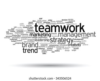 Vector concept or conceptual abstract word cloud on white background as metaphor for business, trend, media, focus, market, value, product, advertising or customer. Also for corporate wordcloud