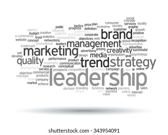 Vector concept or conceptual abstract word cloud on white background as metaphor for business, trend, media, focus, market, value, product, advertising or customer. Also for corporate wordcloud