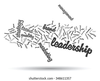 Vector concept or conceptual abstract word cloud on white background as metaphor for business, trend, media, focus, market, value, product, advertising or customer. Also for corporate wordcloud
