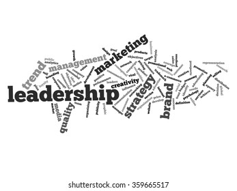 Concepto vectorial o nube conceptual abstracta de palabras sobre fondo blanco como metáfora para negocios, tendencias, medios, enfoque, mercado, valor, producto, publicidad o cliente. También para la nube de palabras corporativa
