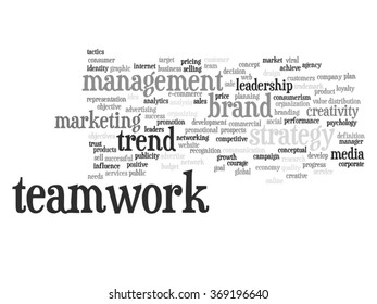 Vector concept or conceptual abstract word cloud on white background as metaphor for business, trend, media, focus, market, value, product, advertising or customer. Also for corporate wordcloud