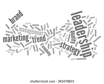 Conceito vetorial ou palavra abstrata conceitual nuvem no fundo branco como metáfora para negócios, tendência, mídia, foco, mercado, valor, produto, publicidade ou cliente. Também para nuvem de palavras corporativa