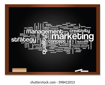 Vektorkonzept oder konzeptuell abstrakte Wortwolke auf schwarzem Hintergrund als Metapher für Unternehmen, Trends, Medien, Fokus, Markt, Wert, Produkt, Werbung oder Kunden. Auch für Corporate WordCloud