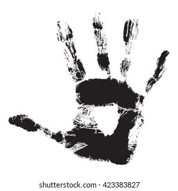 Vektorkonzept oder konzeptuell süße Farbe menschliche Hand oder handgeschriebenes Kind einzeln auf weißem Hintergrund für Kunst, Kindheit, Spaß, Glück, Kleinkind, Symbol, Kind, Identität, Bildung, Schule, klein oder jung