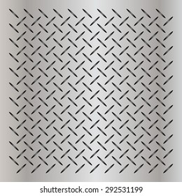 Vector concept conceptual gray metal stainless steel aluminum perforated pattern texture mesh background  as metaphor to industrial, abstract, technology, grid, silver, grate, spot, grille surface