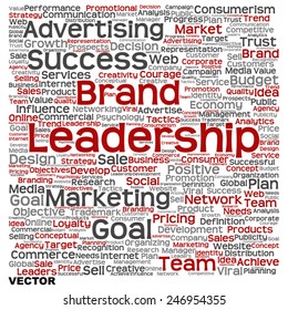 Vector concept or conceptual text word cloud isolated on background, metaphor to advertising, business, company, growth, corporate, identity, innovation, media, management, market, sale or trend value