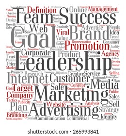 Vector concept or conceptual text word cloud isolated on background, metaphor to advertising, business, company, growth, corporate, identity, innovation, media, management, market, sale or trend value