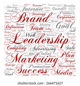 Vector concept or conceptual text word cloud isolated on background, metaphor to advertising, business, company, growth, corporate, identity, innovation, media, management, market, sale or trend value