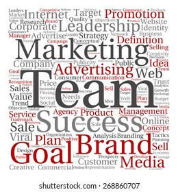 Vector concept or conceptual text word cloud isolated on background, metaphor to advertising, business, company, growth, corporate, identity, innovation, media, management, market, sale or trend value