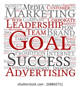 Vector concept or conceptual text word cloud isolated on background, metaphor to advertising, business, company, growth, corporate, identity, innovation, media, management, market, sale or trend value