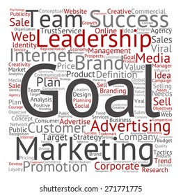 Vector concept or conceptual text word cloud isolated on background, metaphor to advertising, business, company, growth, corporate, identity, innovation, media, management, market, sale or trend value