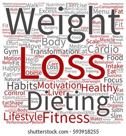 Vector concept or conceptual weight loss healthy dieting transformation square word cloud isolated on background metaphor to fitness motivation, lifestyle, before and after workout slim body beauty