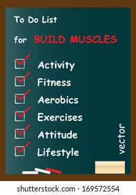 Vector concept conceptual white chalk text blackboard word cloud tagcloud, green background metaphor to body, fitness, health , energy, gym, athletic, sport, weight, wellness, silhouette, climb, goal