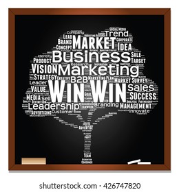 Vector concept or conceptual white tree word cloud or wordcloud on black blackboard background, metaphor to business, trend, media, focus, market, value, product, advertising, leadership or customer