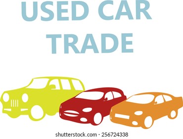 vector concept design banner automobile - used car trade