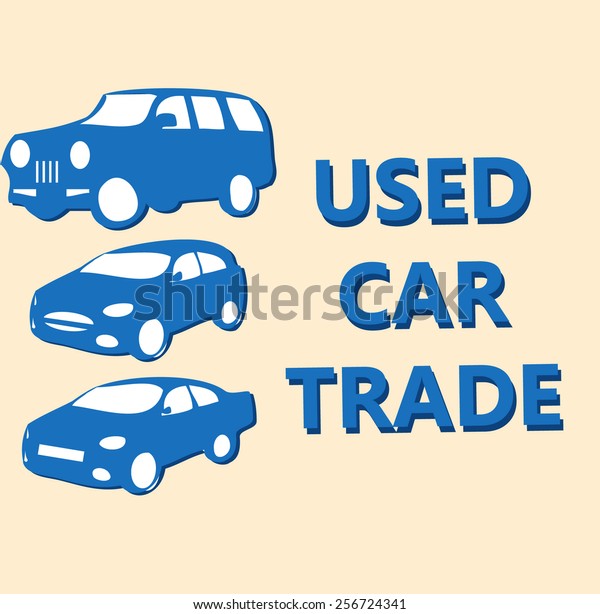 vector\
concept design banner automobile - used car\
trade