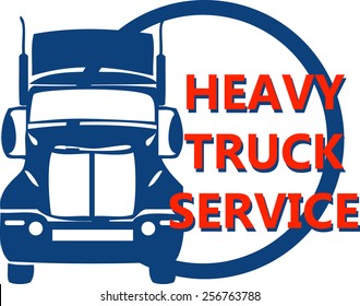 vector concept design hevy truck automobile trade service