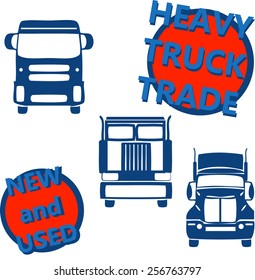 vector concept design hevy truck automobile trade service
