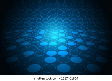 Vector concept Digital information technology Future technology on a modern blue circle background. Eps 10 vector Abstract Technology