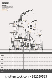 Vector concept - factory ( info graphic )